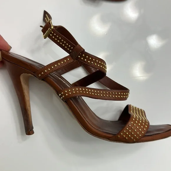 Studded & Strappy Manolo Blahnik Sandals - Picture 3 of 7